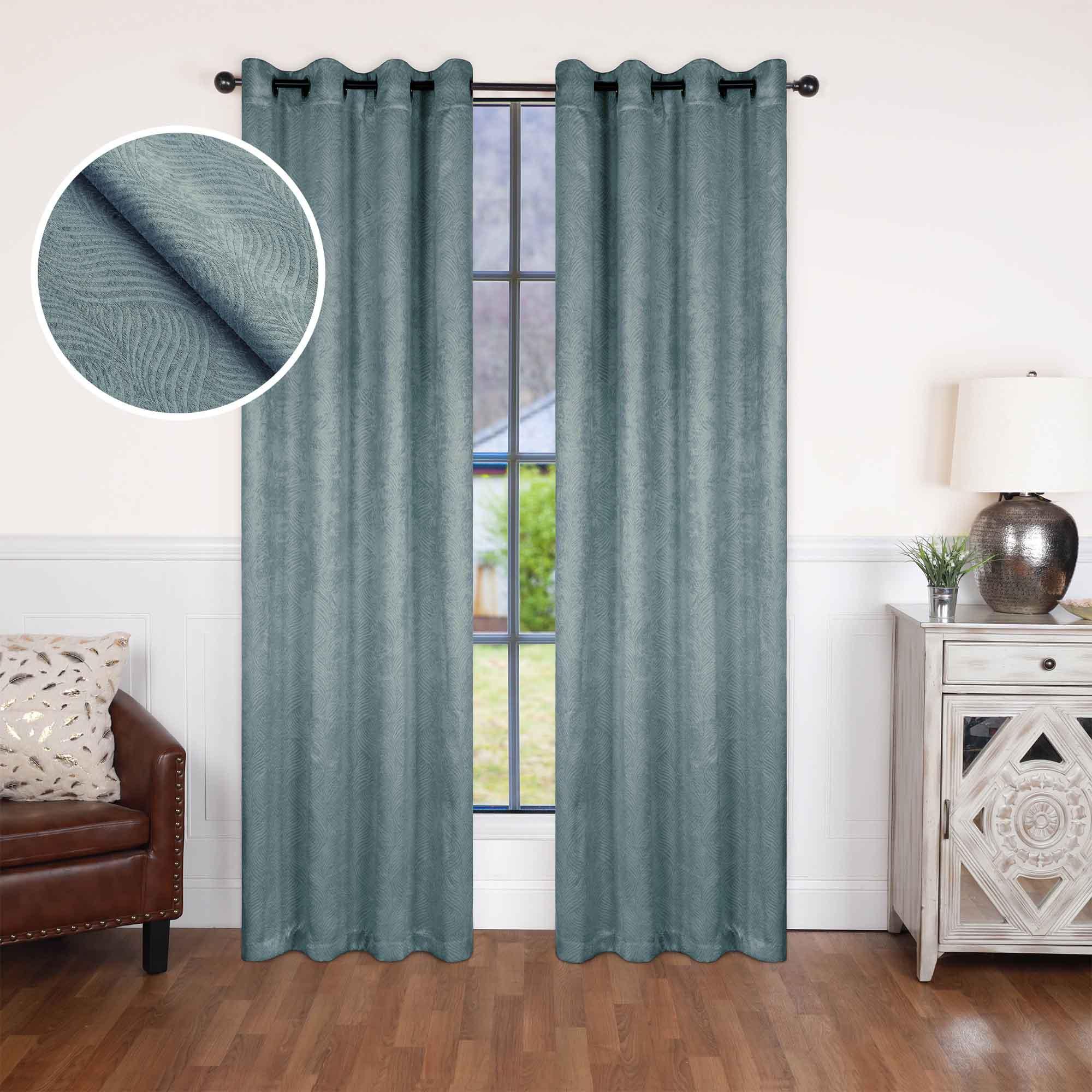 Waverly Modern Washable Blackout Curtains - Room Darkening Window Treatment Panel Set for Bedroom & Living Room - Noise Reducing Thermal Insulated Drapes for Better Sleep & Privacy