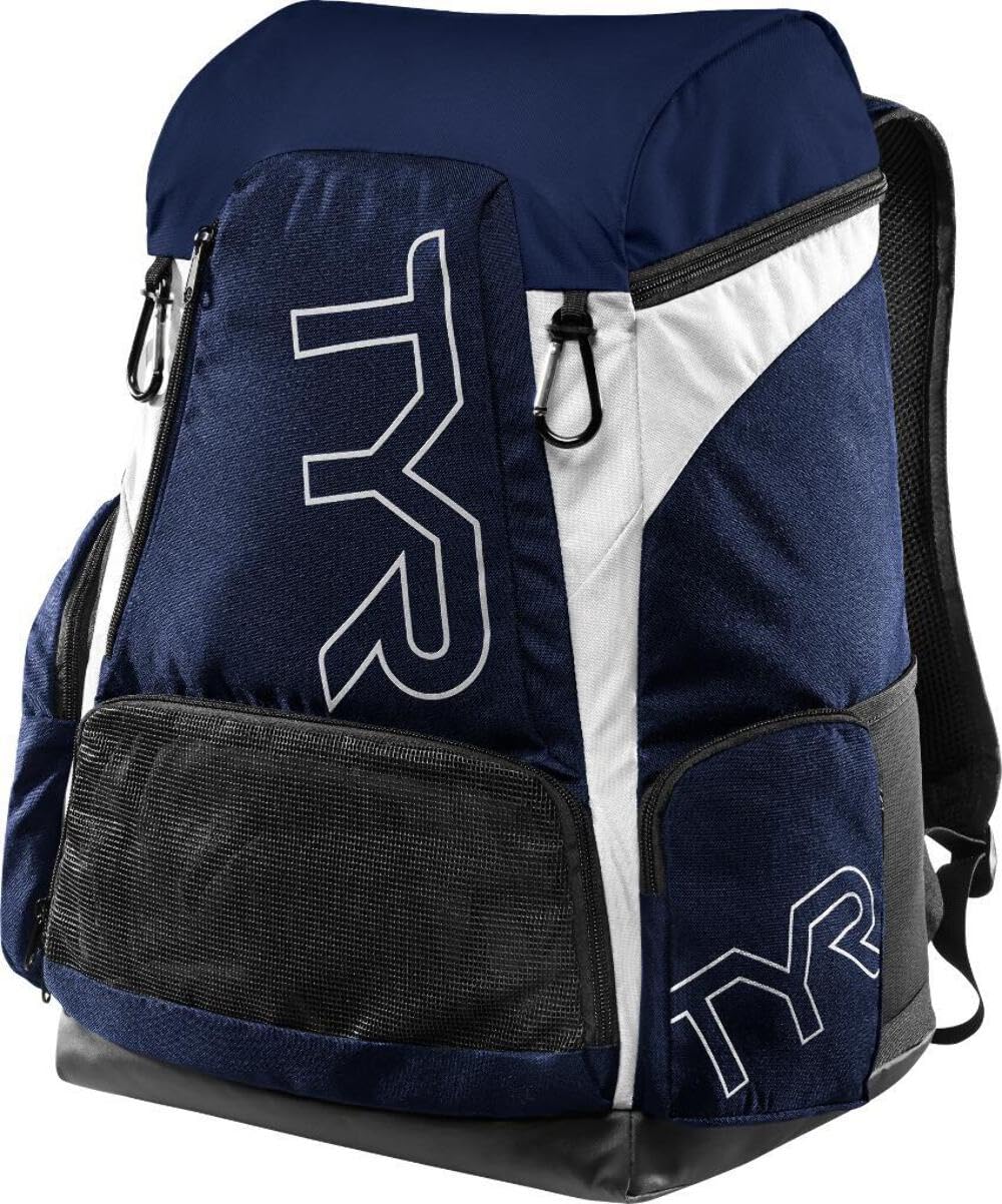 TYR Alliance Backpack 45L - Waterproof Hiking Backpack for Men & Women, Navy Red - Perfect for Outdoor Adventures, Camping & Travel
