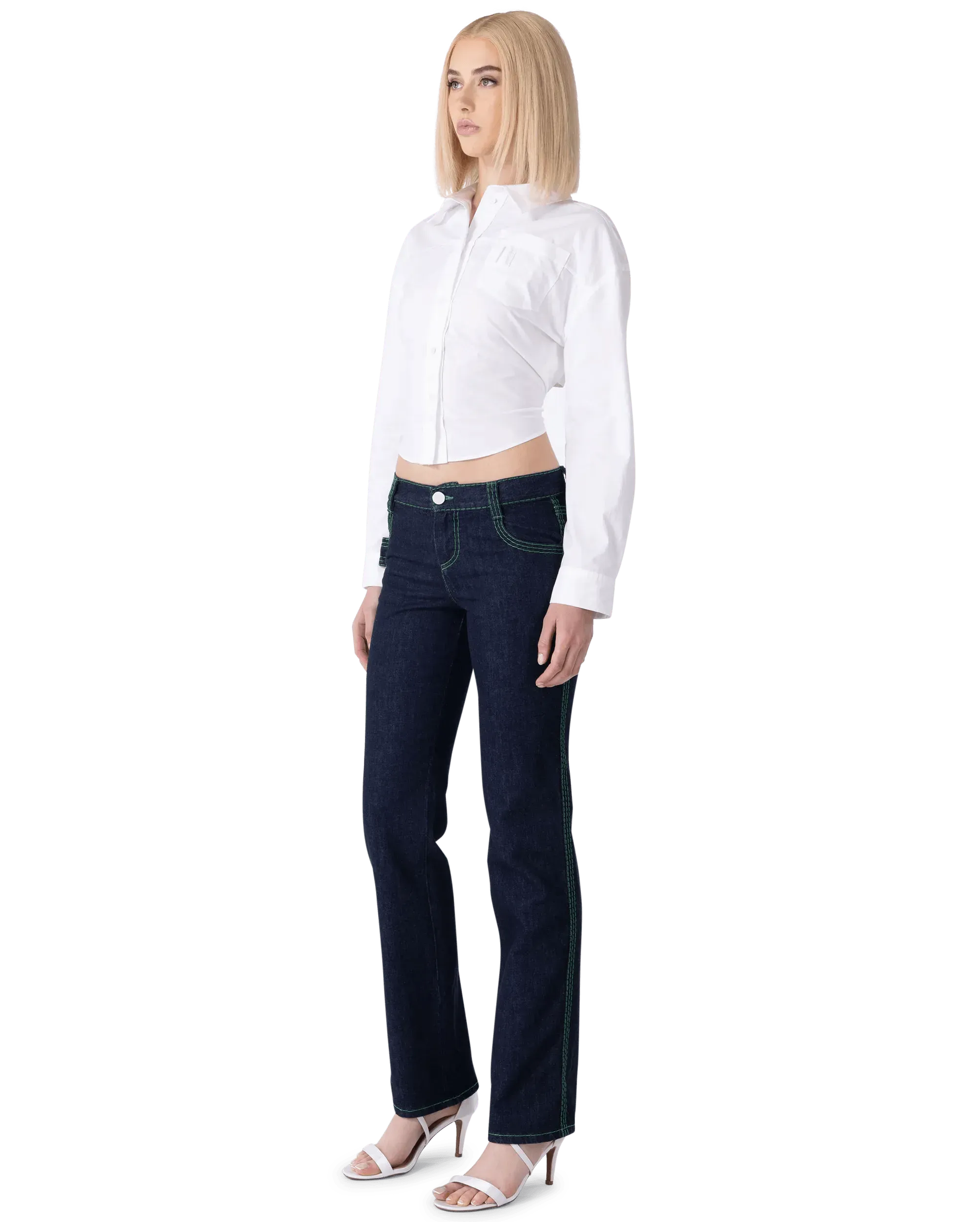 Stylish Embroidered 3-Stitch Denim Pants for Women - High-Quality Stretch Jeans with Floral Design | Perfect for Casual Wear, Date Nights & Street Fashion