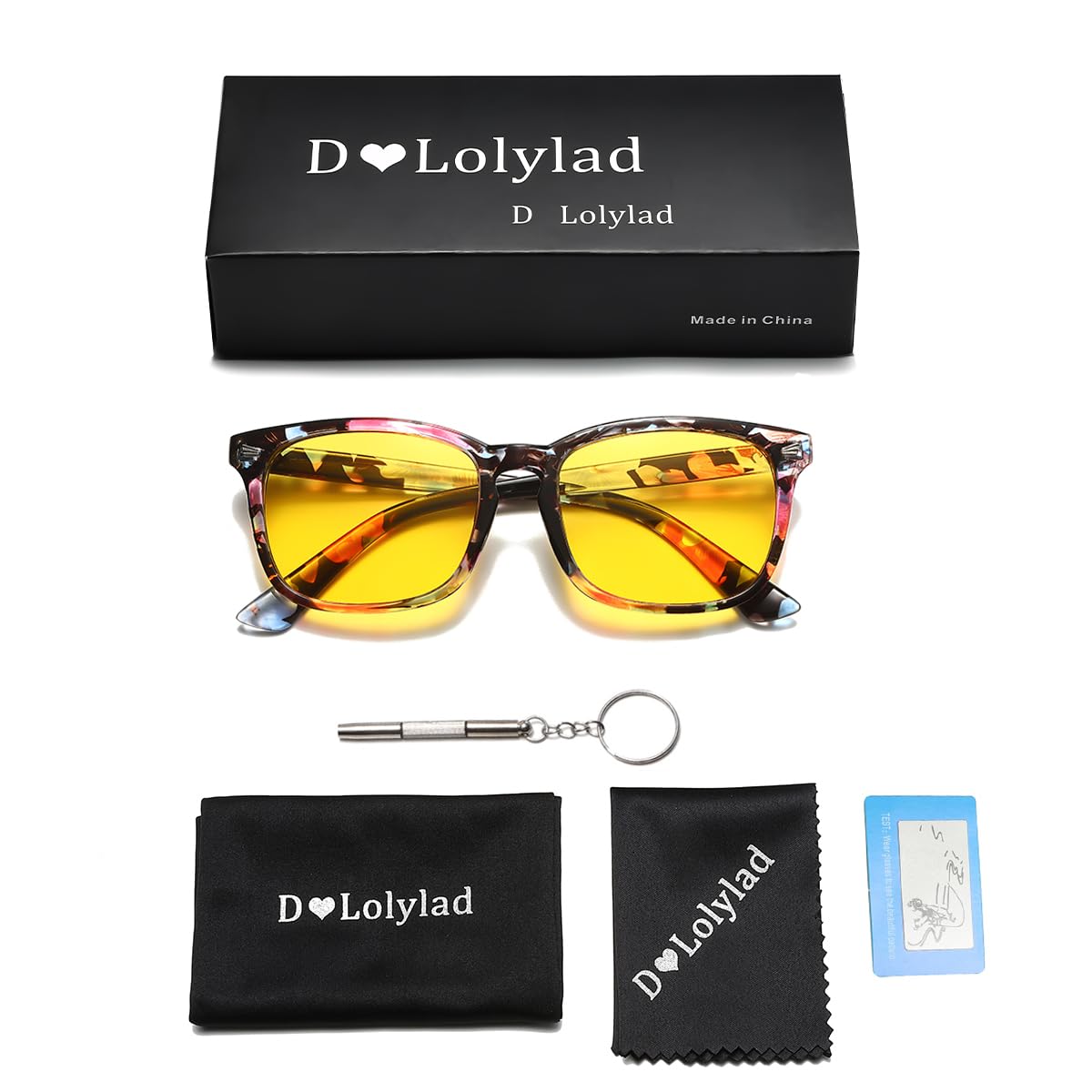 Night Vision Glasses for Men & Women - Polarized Anti-Glare HD Driving Glasses | Perfect for Night Driving, Safety & Outdoor Activities