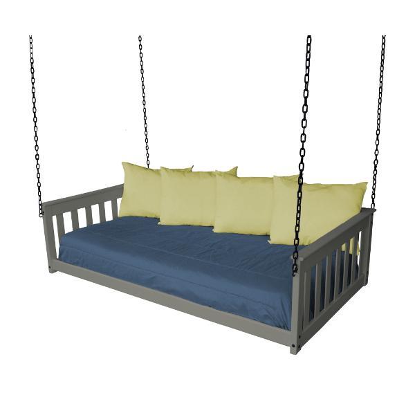 VersaLoft Mission Hanging Daybed with Chain - Outdoor Hammock Swing Bed for Patio, Garden, Backyard Relaxation and Boho Decor