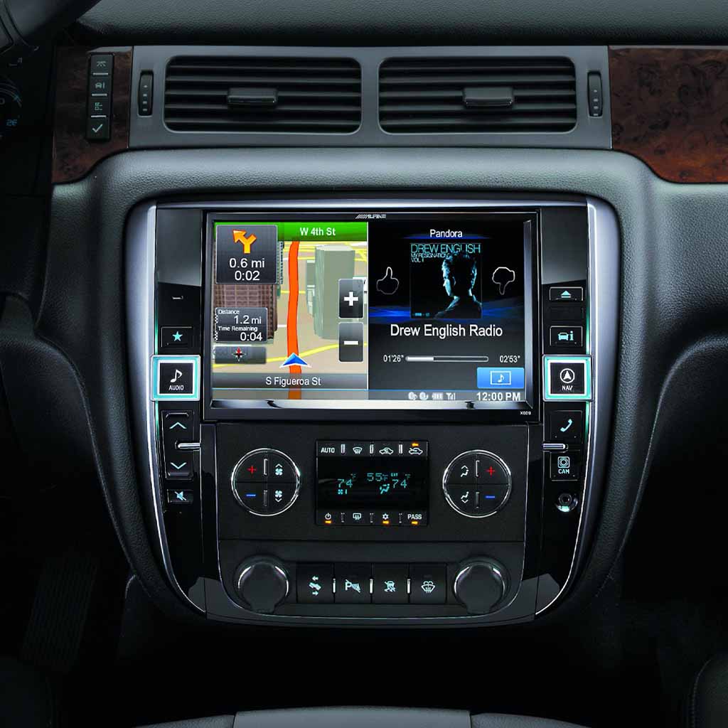 Alpine X009 GM 9-Inch Touchscreen Car Stereo - Compatible with 2007-2014 GM/Chevrolet Trucks & SUVs | In-Dash Multimedia System for Navigation, Music & Hands-Free Calling