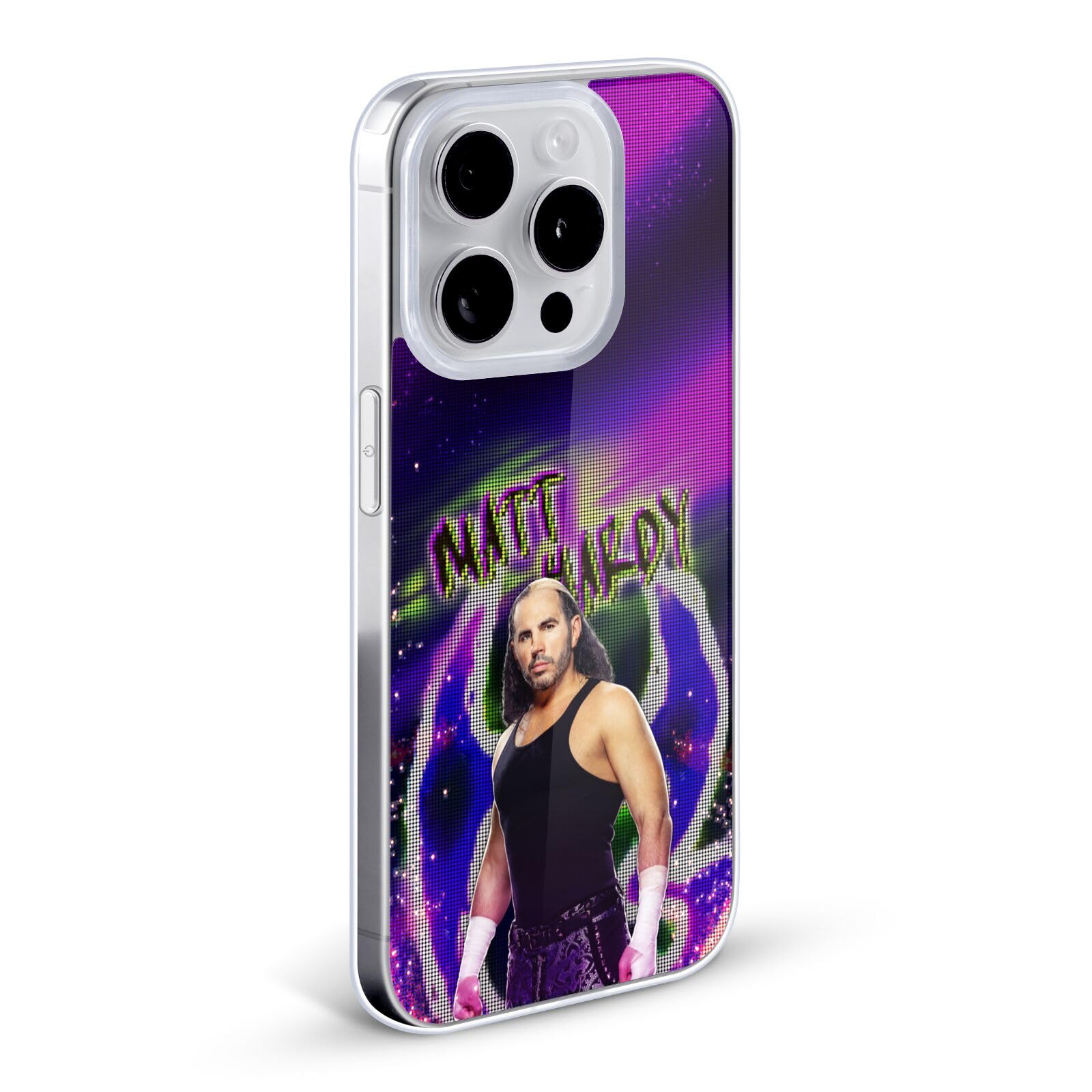 Officially Licensed WWE LED Image Matt Hardy Soft Gel Case for Apple iPhone 13 Pro Max - Durable Protective Phone Cover with Vibrant LED Display | Perfect for Wrestling Fans, Collectors & Everyday Use