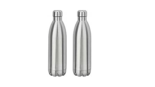 Stovekraft Aqua Therminox Vacuum Insulated Water Bottle - 1000ml (2-Pack) for Hot & Cold Drinks On-the-Go