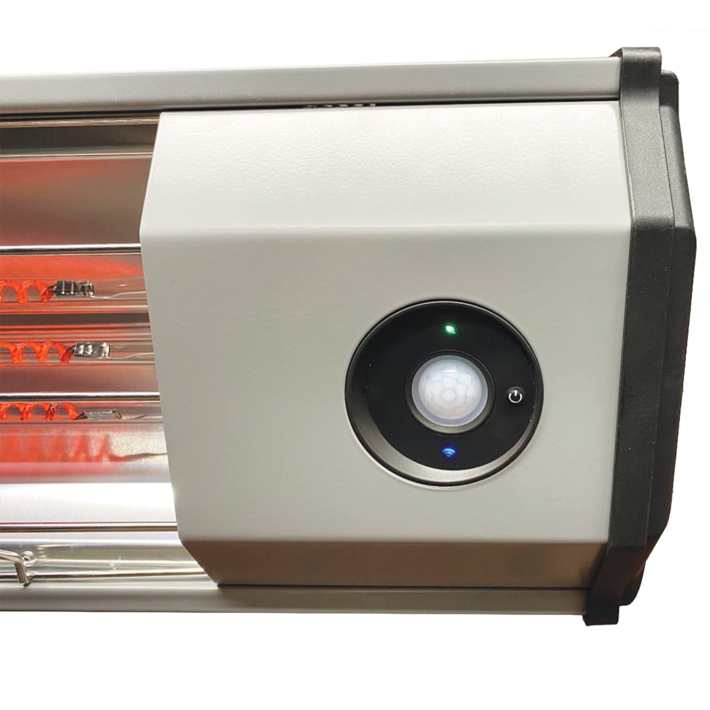Heat Storm 6000W Wi-Fi Infrared Space Heater - Weatherproof, Silent, 240V Electric Heater with Motion Sensor, Gray - Perfect for Garages, Workshops & Large Indoor Spaces