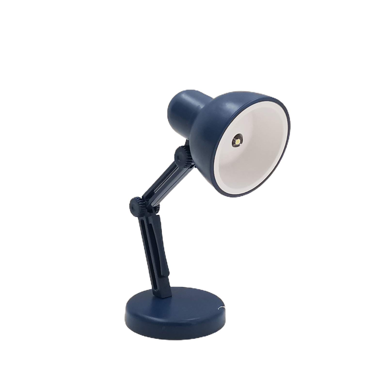 XPT 1/6 Scale Miniature Dollhouse Ceiling Lamp - Navy Blue Plastic Simulation Light for Bedroom Table Dollhouse Decoration | Perfect for DIY Dollhouse Projects, Miniature Room Displays & Collectible Doll Accessories