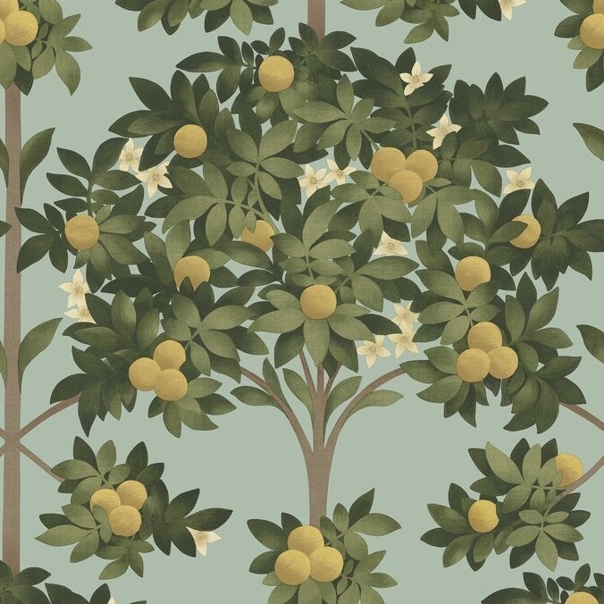 Cole & Son Orange Blossom Yellow Botanical Wallpaper - Premium Floral Peel & Stick Wallpaper for Living Room, Bedroom, Nursery Decor