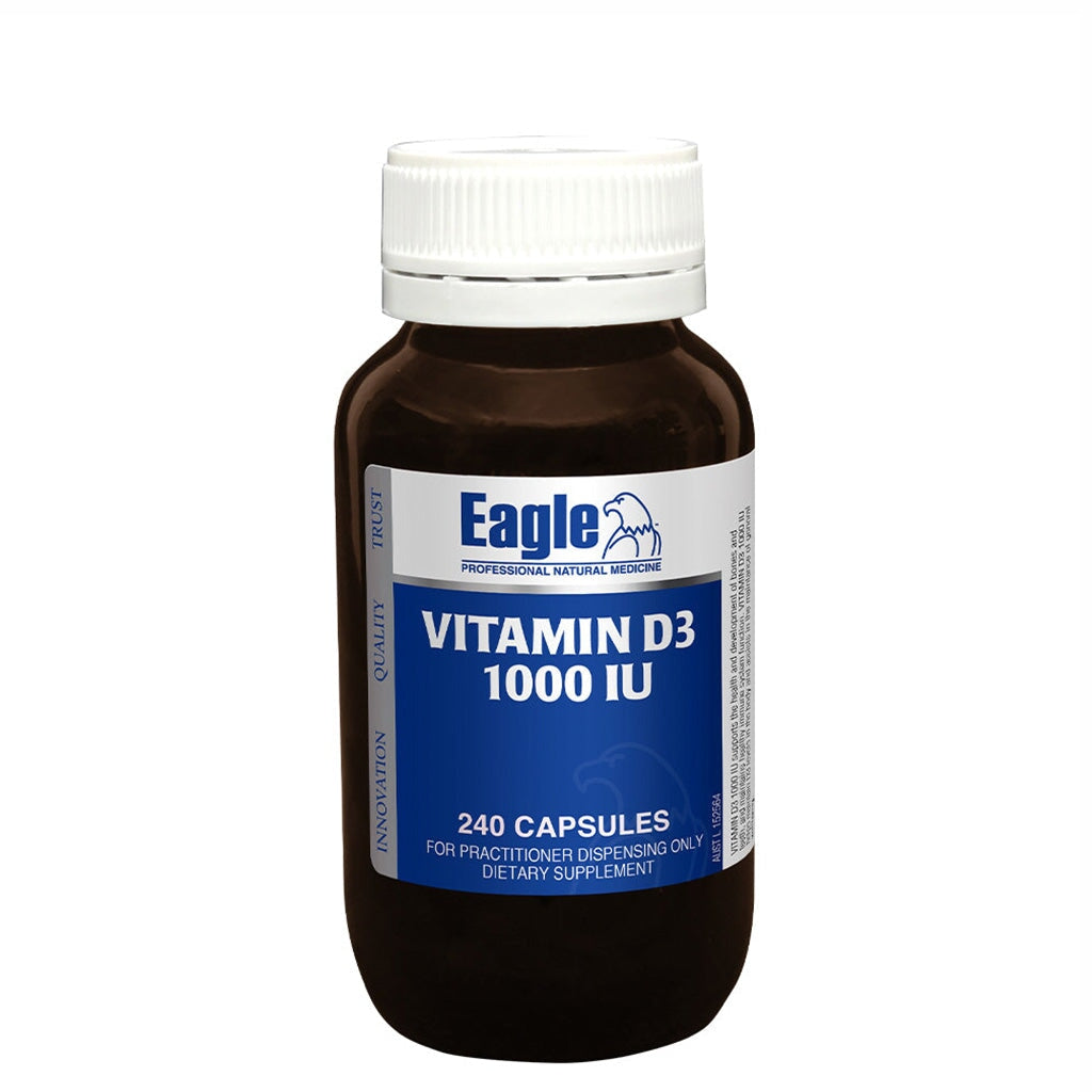 Eagle Vitamin D3 1000IU Softgels - Immune Support & Bone Health Supplement - Supports Healthy Mood & Energy Levels - Ideal for Indoor Lifestyles & Winter Months