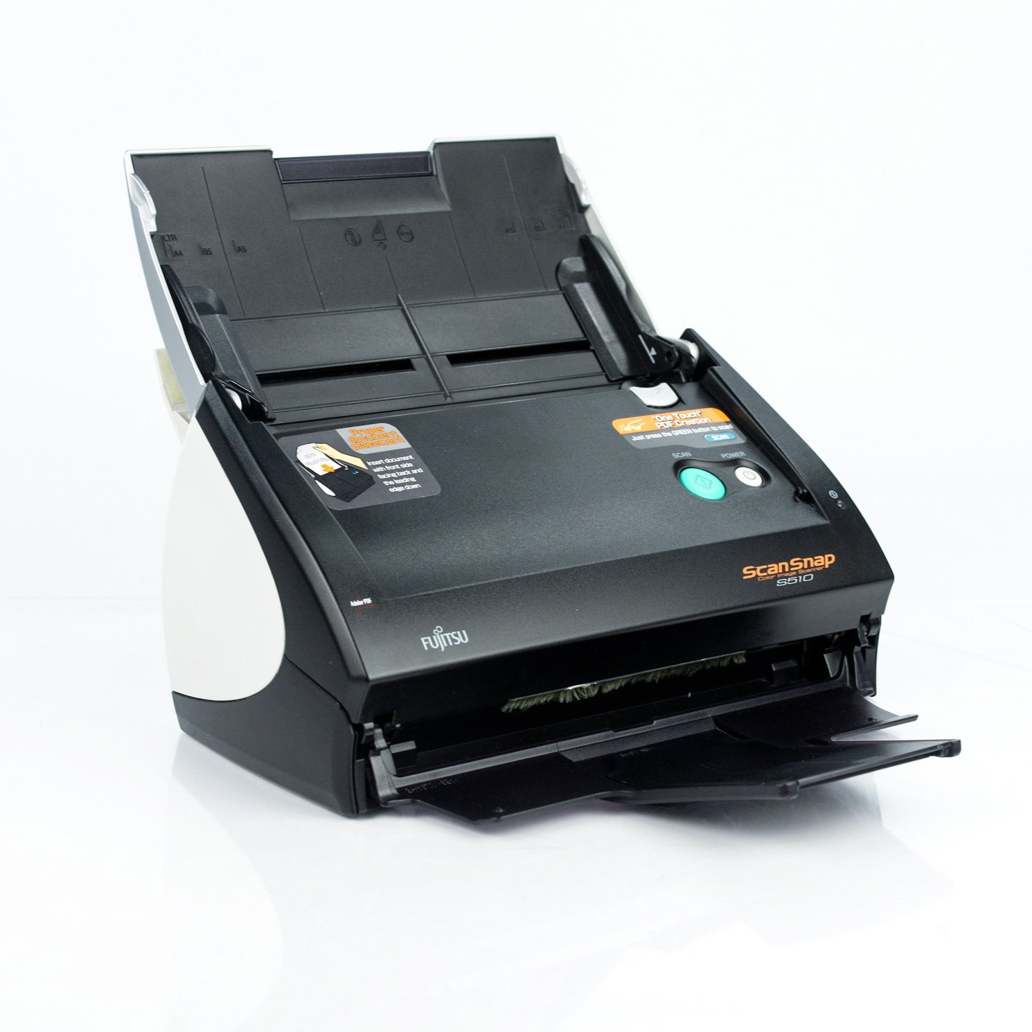 Fujitsu ScanSnap S510 High-Speed Document Scanner (Renewed) - Perfect for Home Office, Small Business & Paperless Workflow | Fast Sheet-fed Scanning, Compact Design