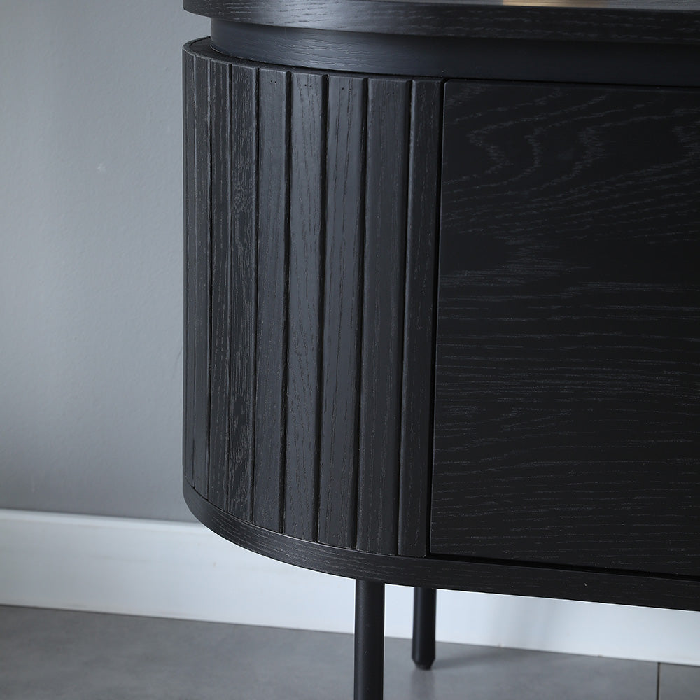 Kaidan 160cm Black TV Stand Entertainment Center - Modern Media Console for Living Room, Bedroom & Home Theater Setup
