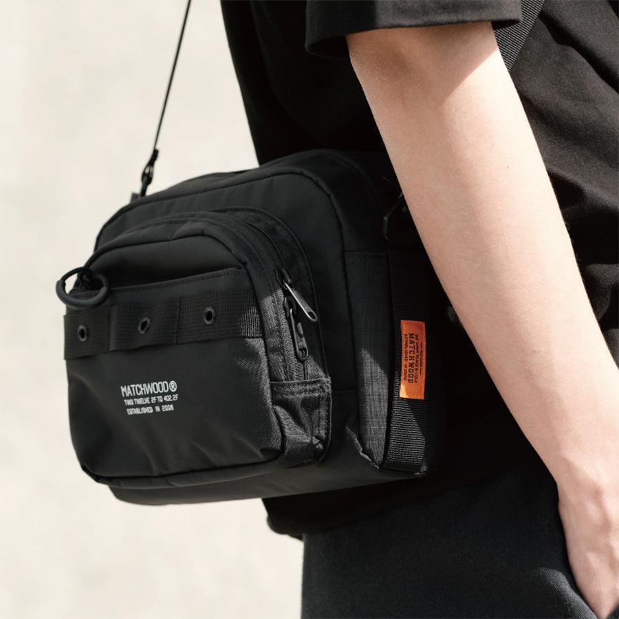 MATCHWOOD Brave Pouch - Premium Black Leather Crossbody Bag for Women | Perfect for Travel, Work & Everyday Use