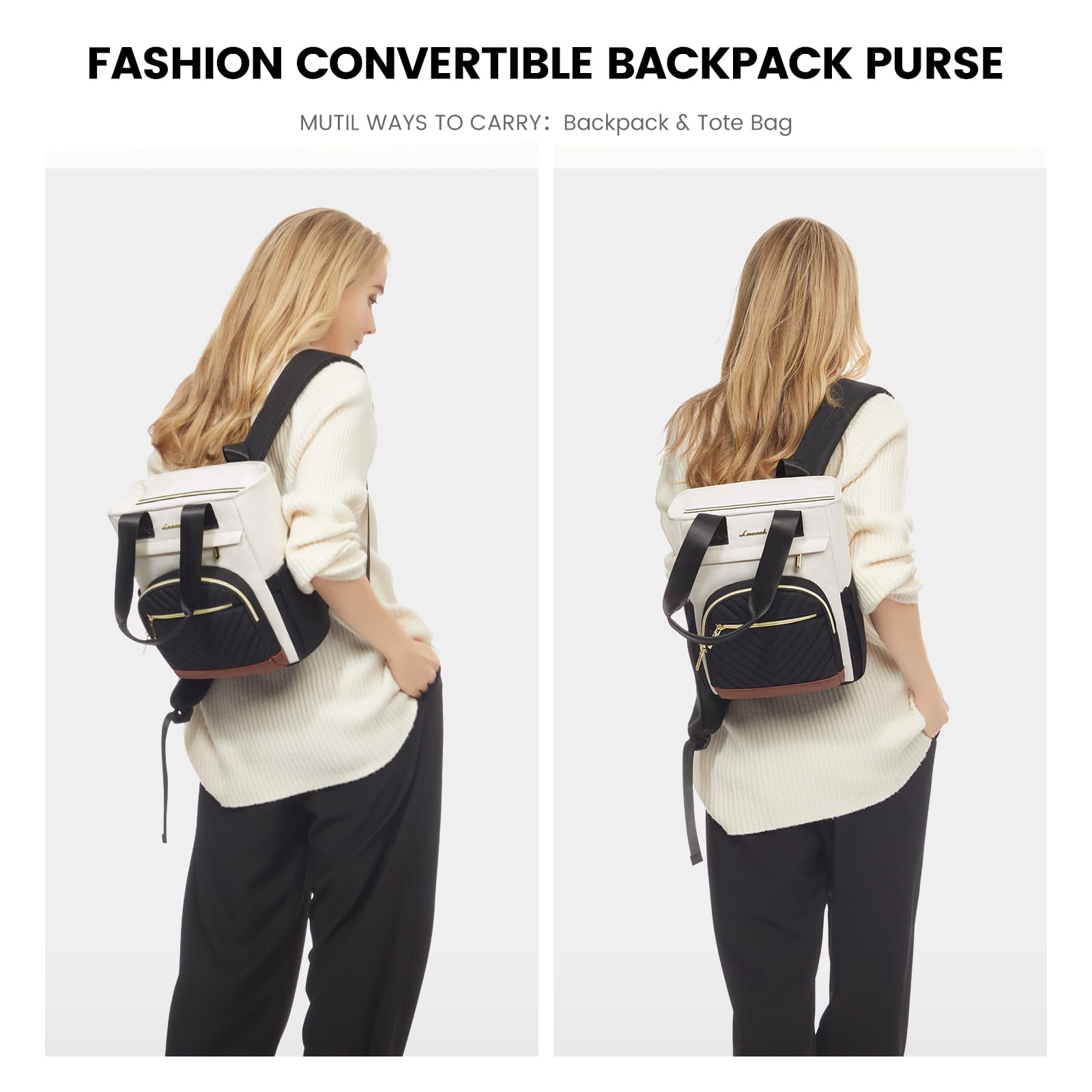 LOVEVOOK Mini Backpack Purse for Women - Waterproof Small Crossbody Backpack, Cute Convertible Daypack for Daily Work, Travel & School - Perfect for Commuting, Shopping & Weekend Adventures