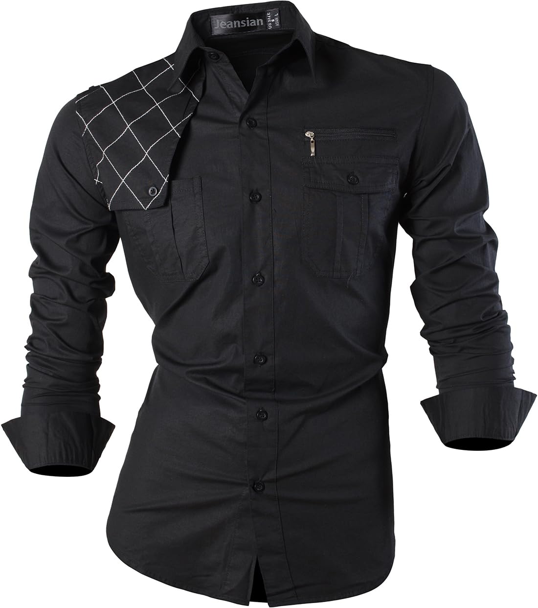 Men's Slim Fit Long Sleeve Casual Button Down Dress Shirt 8397 - Business & Office Wear, Date Night Outfit, Formal Occasion Attire