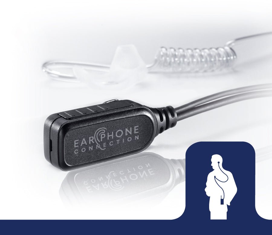 EP13R7EC Hawk Lapel Microphone - Compatible with Motorola R7 & ION Radios - Hands-Free Clear Communication for Security, Hospitality & Event Staff