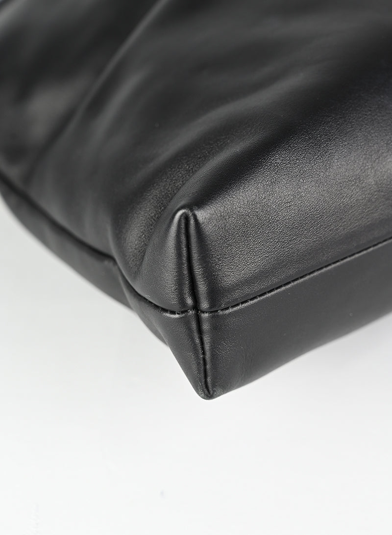 Miu Miu Black Soft Leather Maxi Bag for Women - Luxury Large Shoulder Tote Handbag Perfect for Work, Travel & Everyday Use