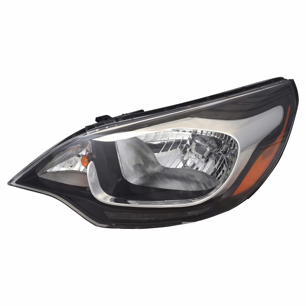 Kia Rio Headlight Assembly Replacement - Driver Side Position for 2012-2017 Kia Rio Sedan (Part # KI2502159, 92101 1W100) | Perfect for Night Driving & Enhanced Road Safety