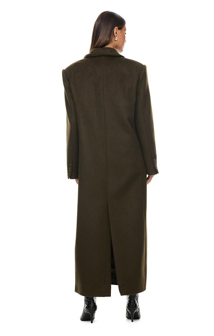 The Isla Deep Olive Coat - Women's Waterproof Trench Coat for Rainy Days | Perfect for Commuting, Travel & Outdoor Adventures