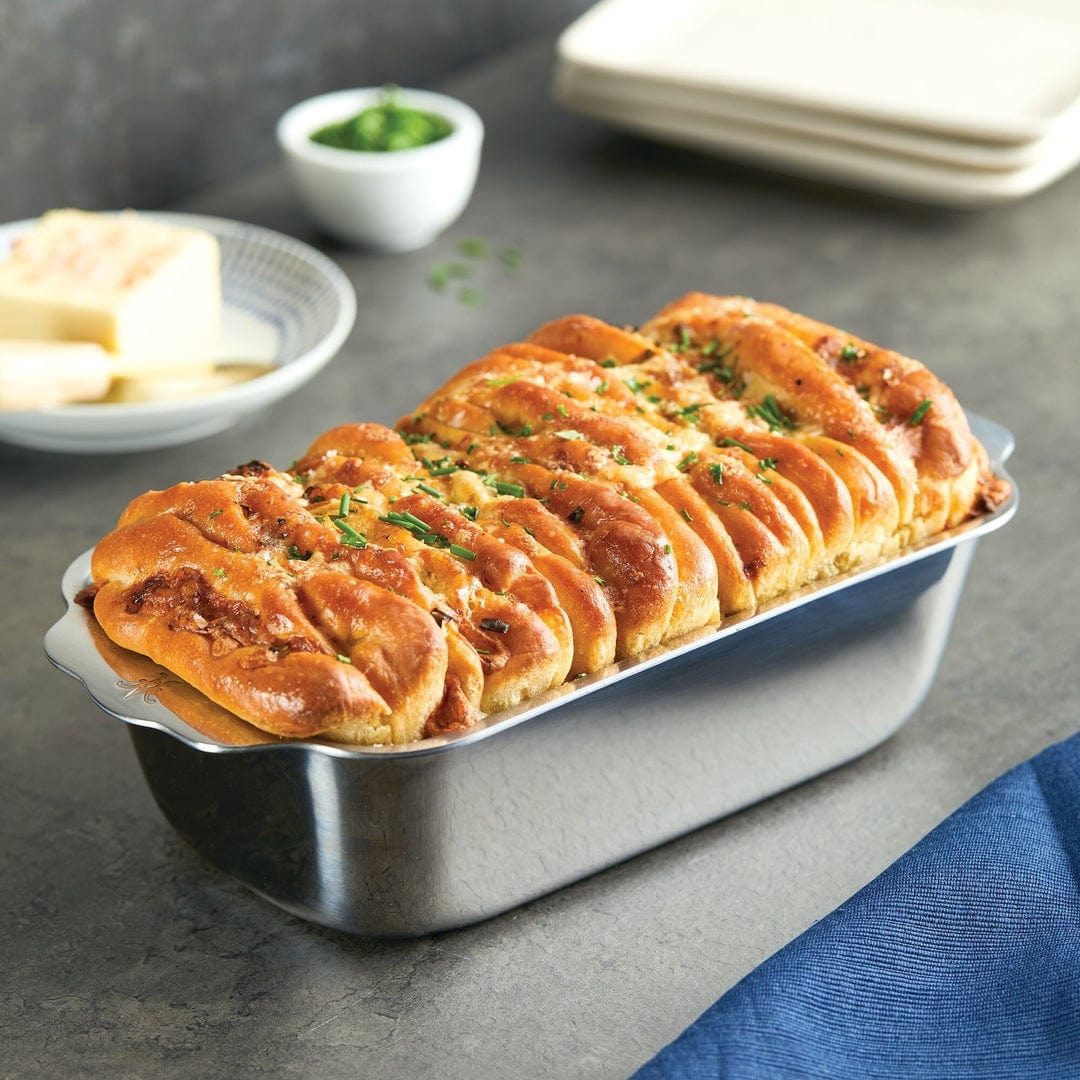 Hestan OvenBond Nonstick 9x5 Inch Loaf Pan for Baking Bread - Perfect for Homemade Banana Bread, Pound Cake & Meatloaf | Dishwasher Safe & Durable Carbon Steel Construction
