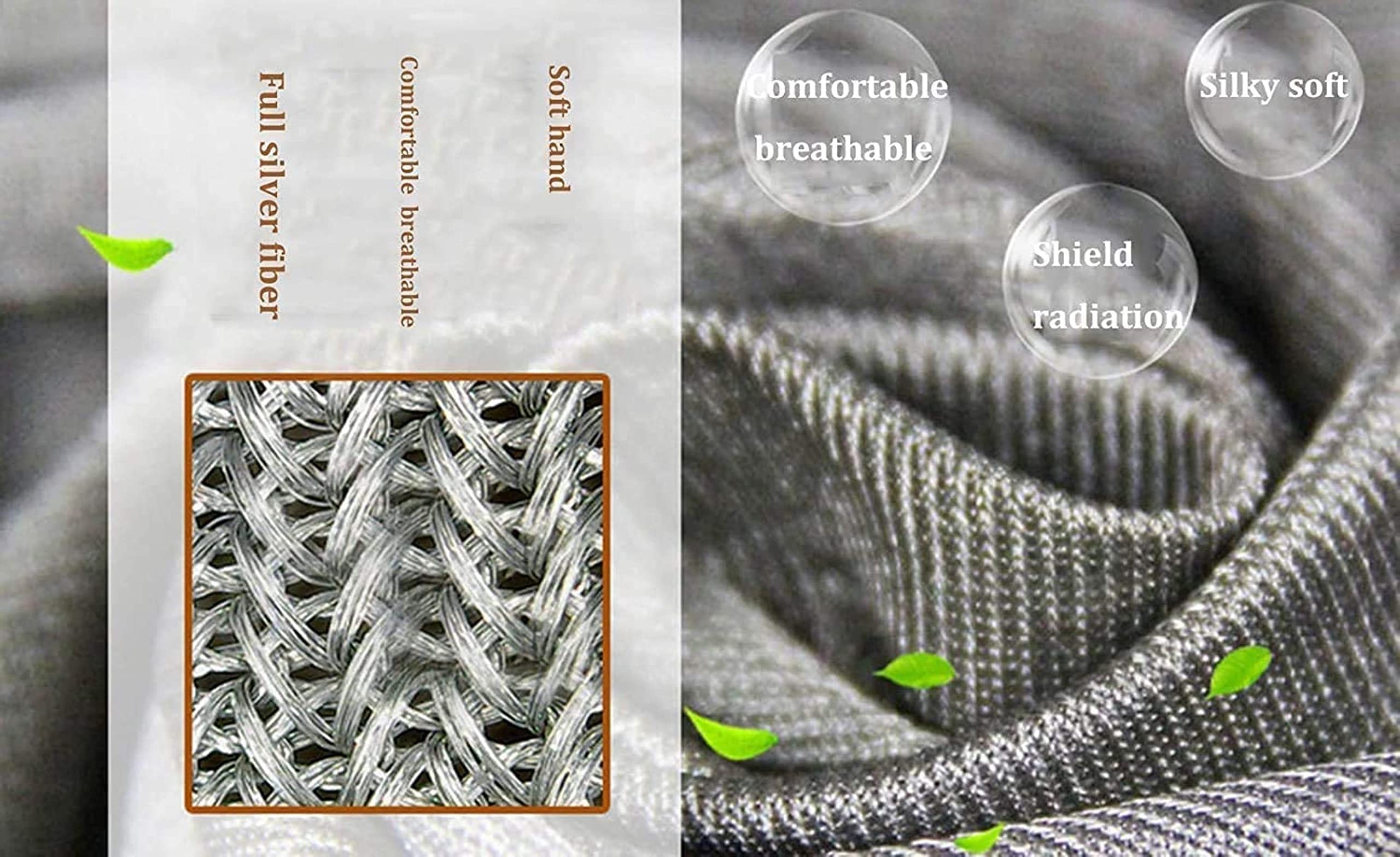 Premium Faraday Fabric - EMF & RFID Shielding Material for Radiation Protection, Anti-Static & Signal Blocking (150x400cm) - Ideal for Phone Pouches, Laptop Sleeves & Privacy Protection