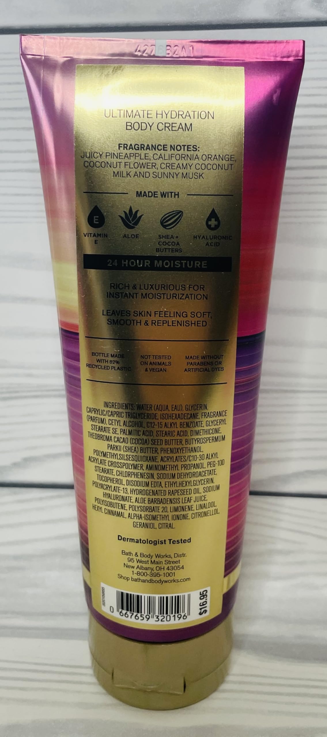 Bath & Body Works Malibu Heat Ultimate Hydration Body Cream - 8 oz (Pack of 2) | Deep Moisturizing Lotion for Dry Skin, Summer Hydration, Beach Vacation Essential