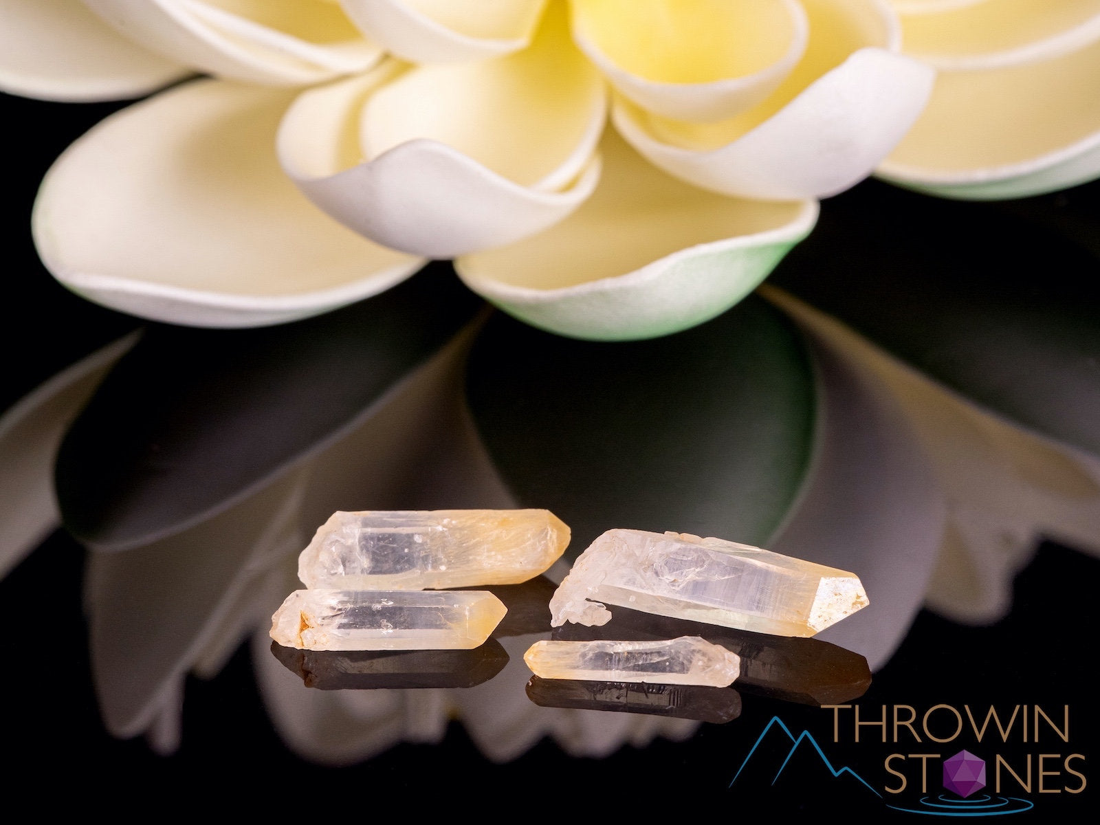 Natural Mango Quartz Crystal Points - Healing Gemstone Wand for Jewelry Making, Meditation & Energy Work - E1718 | Spiritual Healing, Chakra Balancing & Home Decor