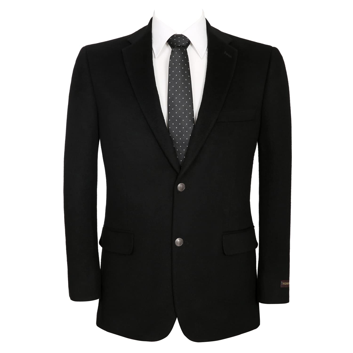 Men's Classic Fit Wool Blend Blazer Sport Coat - 2 Button Business Suit Jacket for Office, Weddings & Formal Events | Slim Fit Tailored Suit Jacket for Professional & Special Occasions