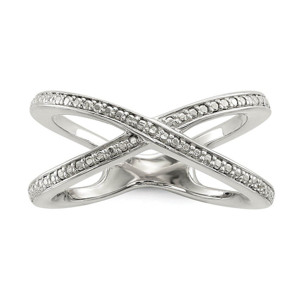 925 Sterling Silver Diamond Accent Ring Band for Women - Elegant Stackable Wedding Band, Promise Ring or Anniversary Gift - Perfect for Everyday Wear, Special Occasions & Romantic Moments