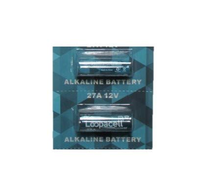 12 Volt Alkaline Batteries MN27 A27 27A - 2 Pack Long Lasting Power for Flashlights, Toys, and Electronic Devices