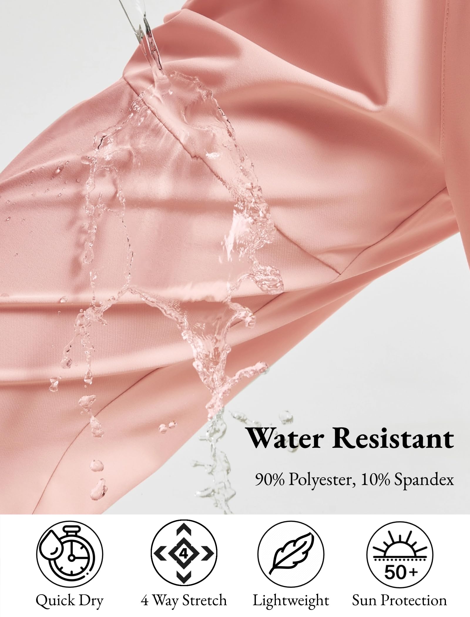 EXARUS Girls Water Resistant Joggers - Quick Dry Hiking Pants with Zip Pockets, High Waisted Athletic Pants for Kids 6-14 Years - Perfect for Outdoor Adventures, School Sports & Casual Wear