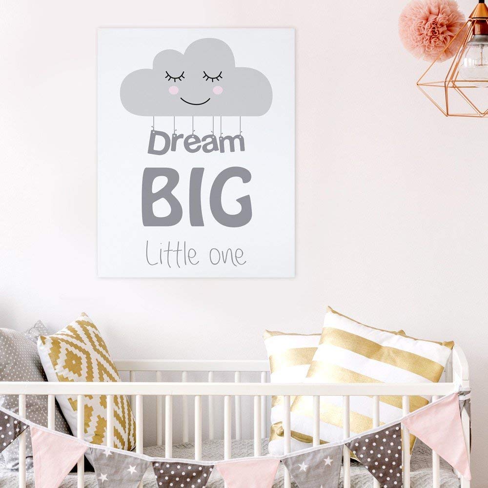 Kids Canvas Art - Nordic Nursery Decor, Ideal for Baby Room Wall Decorations - Perfect for Children's Bedrooms, Playrooms & Nursery Wall Art