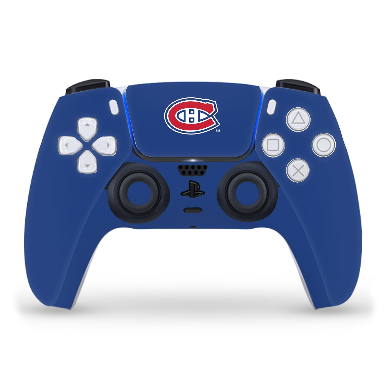 Officially Licensed NHL Montreal Canadiens Vinyl Faceplate Sticker for PS5 DualSense Controller - Gaming Skin Decal Cover Compatible with Sony PlayStation 5 - Perfect for Hockey Fans & Gamers