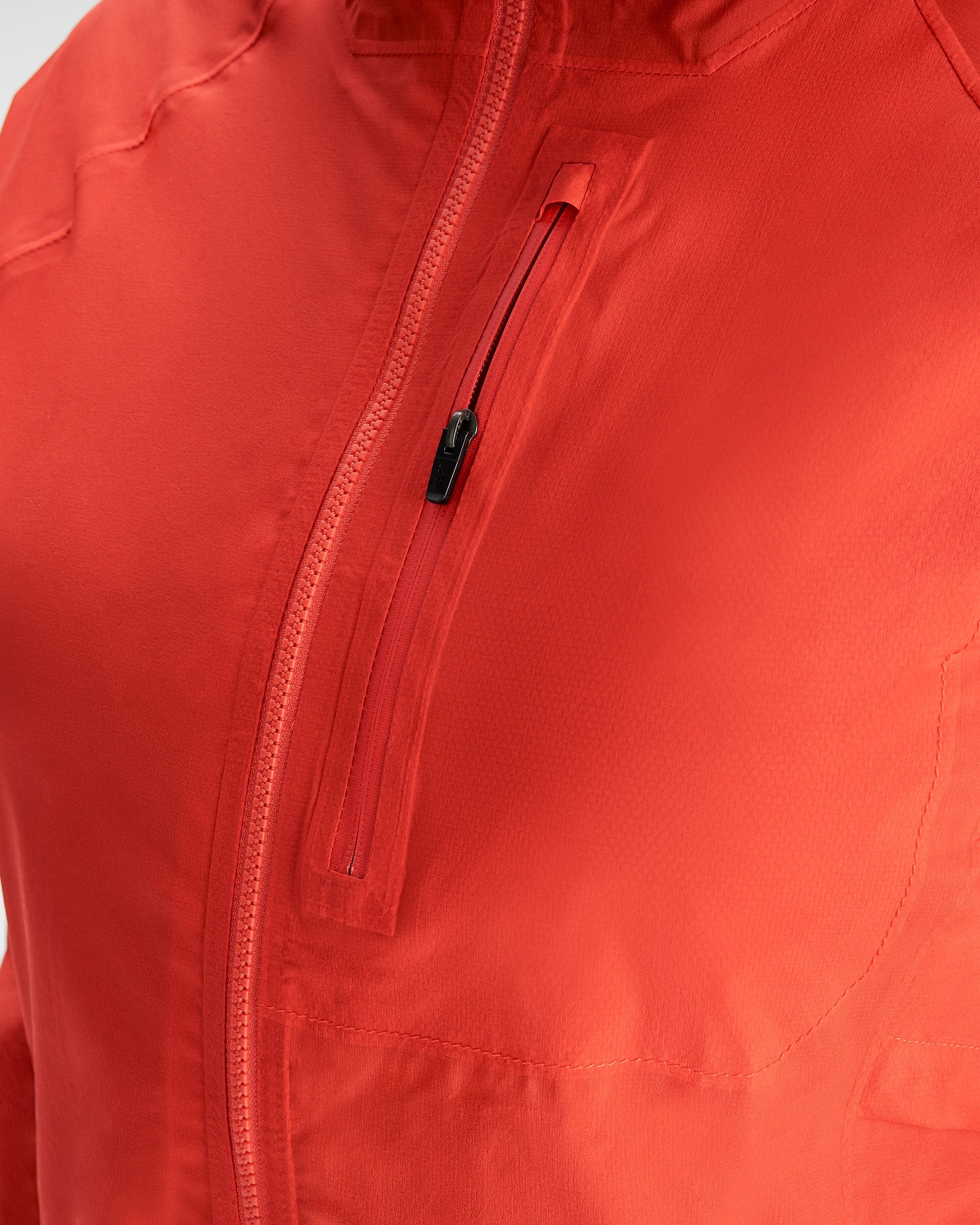 Women's Seeker 2.5L Waterproof Rain Jacket - Hut Orange | Lightweight Windproof Outdoor Shell for Hiking, Camping & Travel