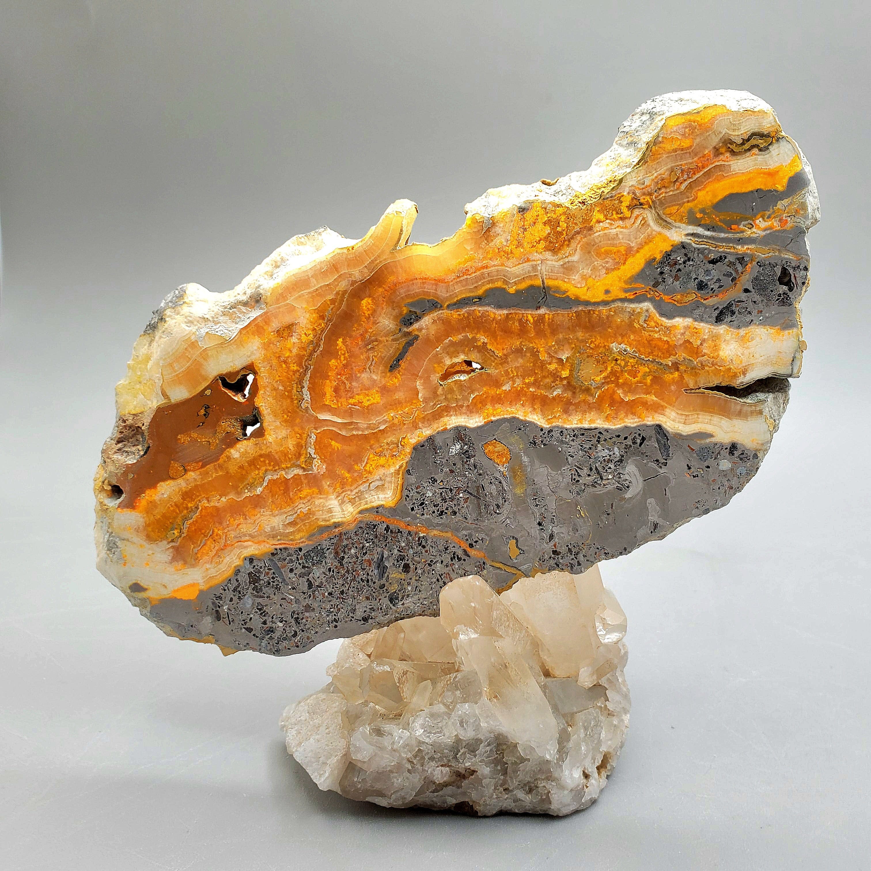Natural Bumblebee Jasper Slab - Unique Healing Crystal for Home Decor, Meditation & Jewelry Making - Perfect for Gifts & Spiritual Practices