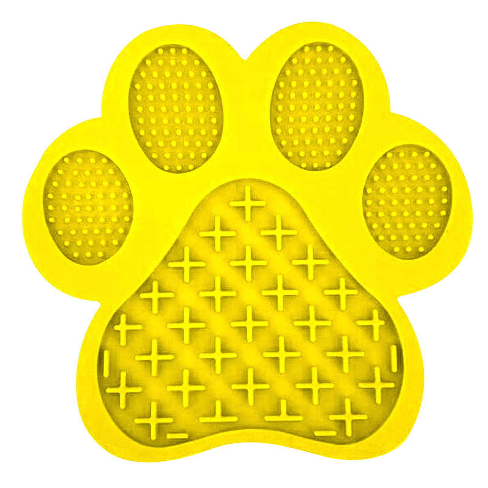 Slow Feeder Mat for Dogs & Cats - Non-Slip Lick Mat with Water Bowl - Pet Feeding Puzzle Mat for Anxiety Relief, Bath Time & Grooming - Perfect for Fast Eaters, Messy Drinkers and Anxious Pets