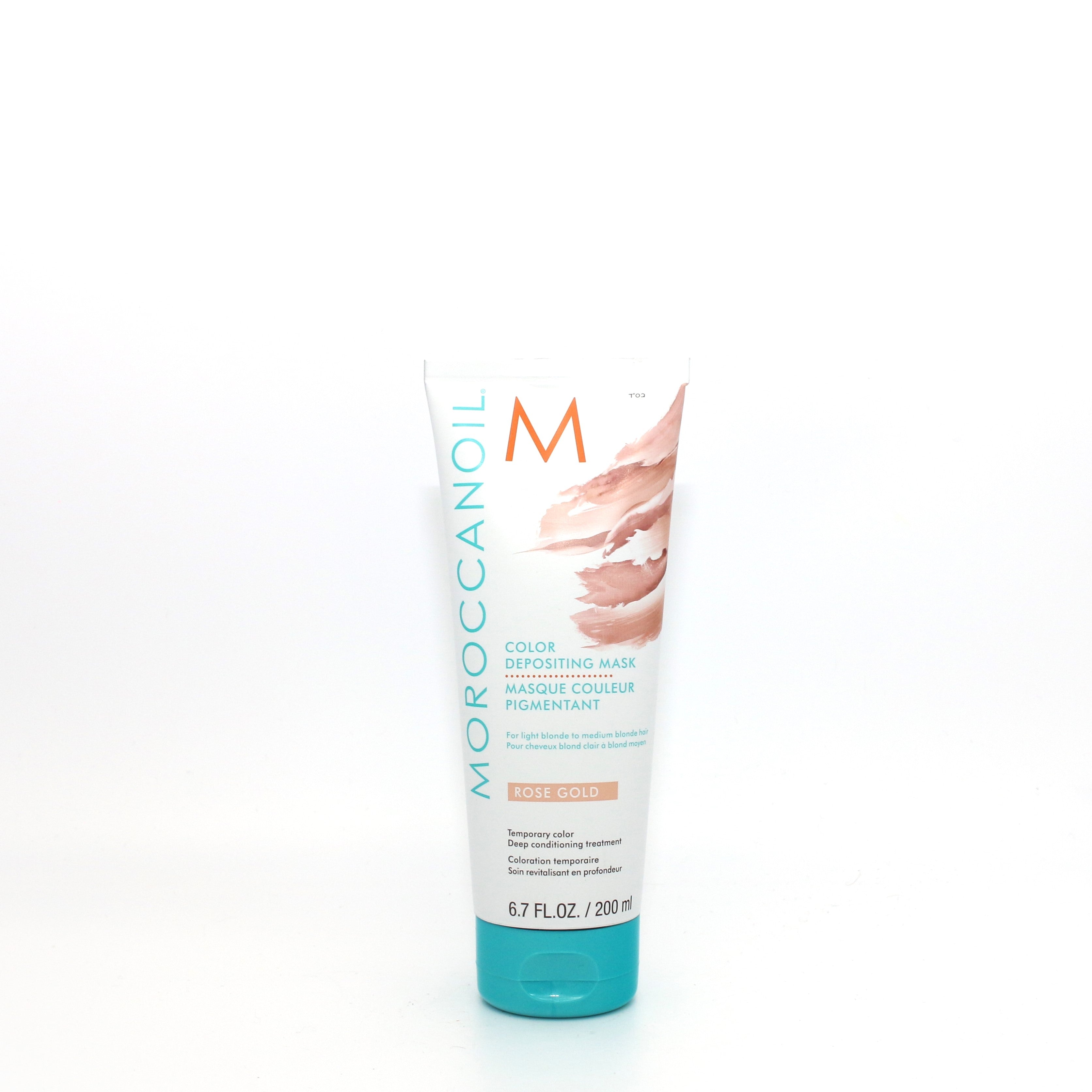 Moroccan Oil Color Depositing Mask - Rose Gold Hair Treatment (6.7 oz) | Sulfate-Free, Vegan & Cruelty-Free | Perfect for Brunettes & Blondes Seeking Shine & Vibrant Tones | At-Home Salon Quality Hair Care
