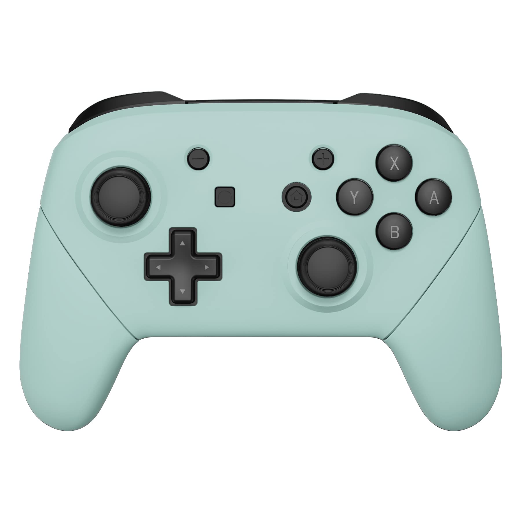 eXtremeRate Light Cyan Faceplate & Backplate Handles for Nintendo Switch Pro Controller - DIY Replacement Shell Cover (Controller Not Included) | Perfect for Customization, Gaming Setup & Repair