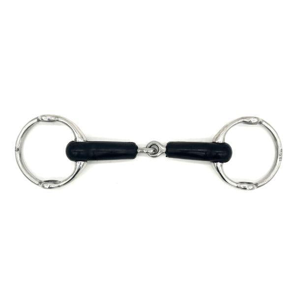 Jake Adams Rubber Single Jointed Fixed Gag Bit for Horse Training - Comfortable & Durable Equestrian Equipment for Dressage & Jumping