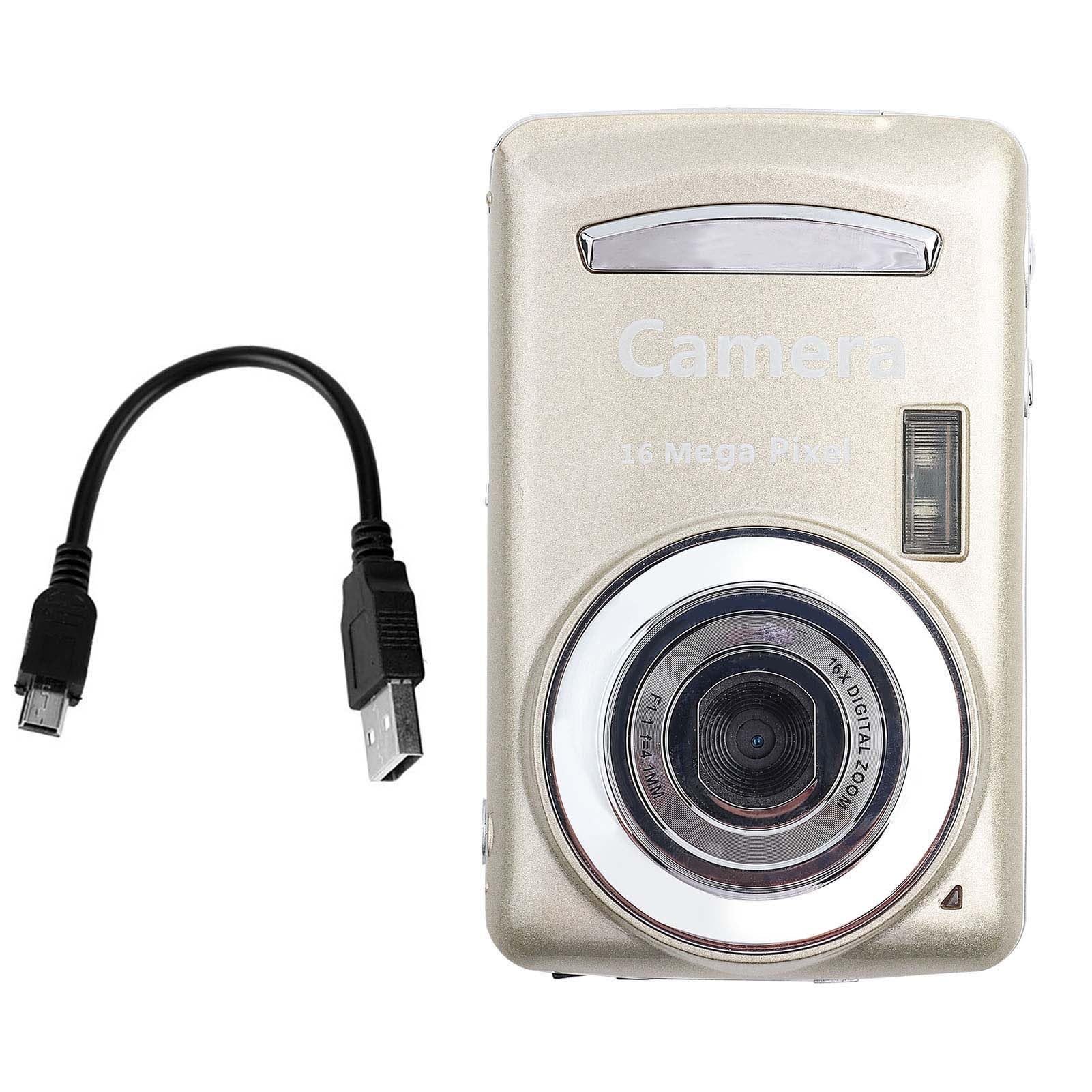 WGFOIP 4X Zoom Outdoor Digital Camera - Waterproof HD Video Camera for Beach, Camping, Hiking & Travel (Gold) - Perfect for Adventure & Outdoor Activities