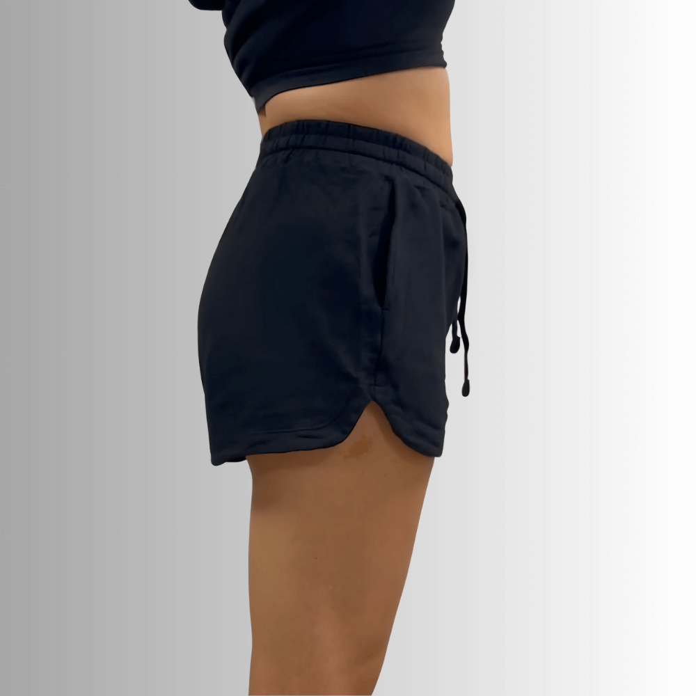 Annie Women's All Cotton French Terry Shorts - Soft & Comfortable Casual Shorts for Lounge, Yoga, and Summer Outfits