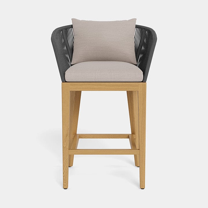 Avalon Outdoor Bar Stool - Weather-Resistant Patio Stool for Backyard, Deck, or Poolside - Perfect for Outdoor Dining & Entertaining