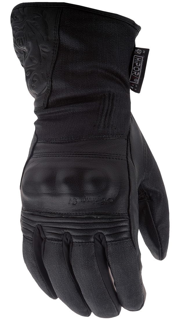 Highway 21 Women's Black Rose Motorcycle Gloves - Stylish & Protective Riding Gloves for Bikers, Cruisers & Outdoor Adventures