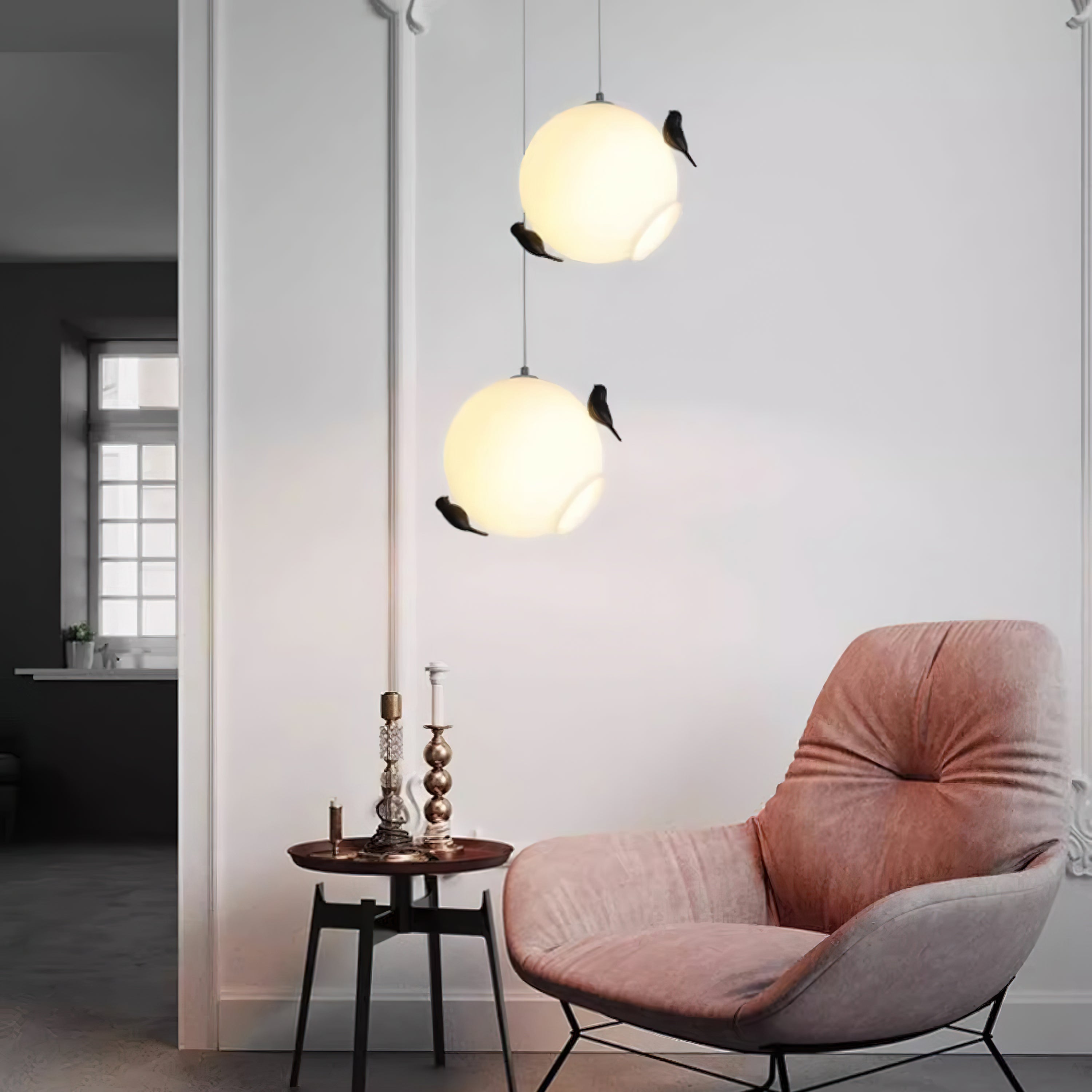 Handmade Rattan Bird's Nest Pendant Light - Boho Chic Hanging Ceiling Lamp for Living Room, Bedroom & Dining Room Decor