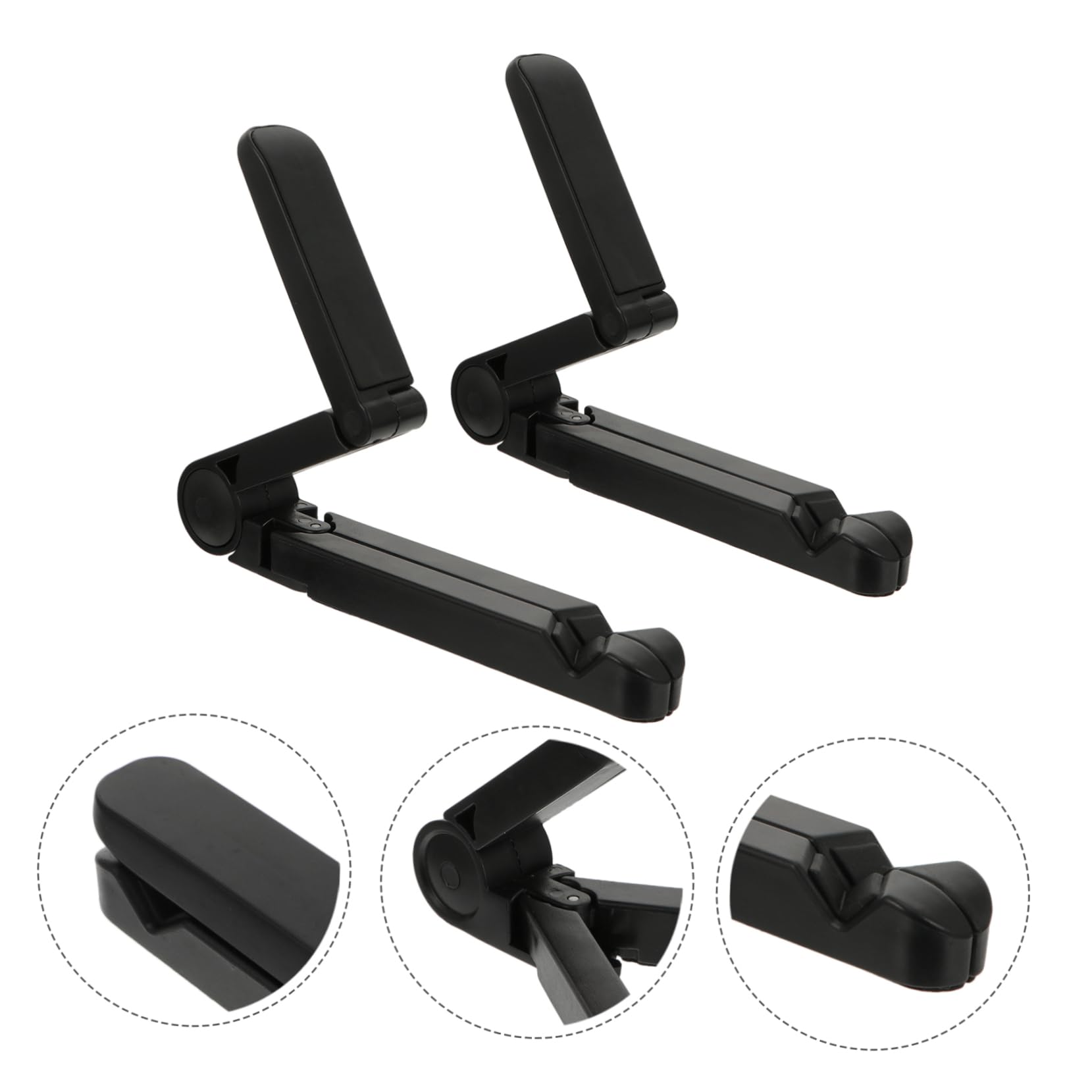 UKCOCO 2-Pack Triangular Folding Tablet Stand - Adjustable Phone Holder for Desk, Table, Bed - Perfect for Watching Videos, Reading, Video Calls & Hands-Free Use