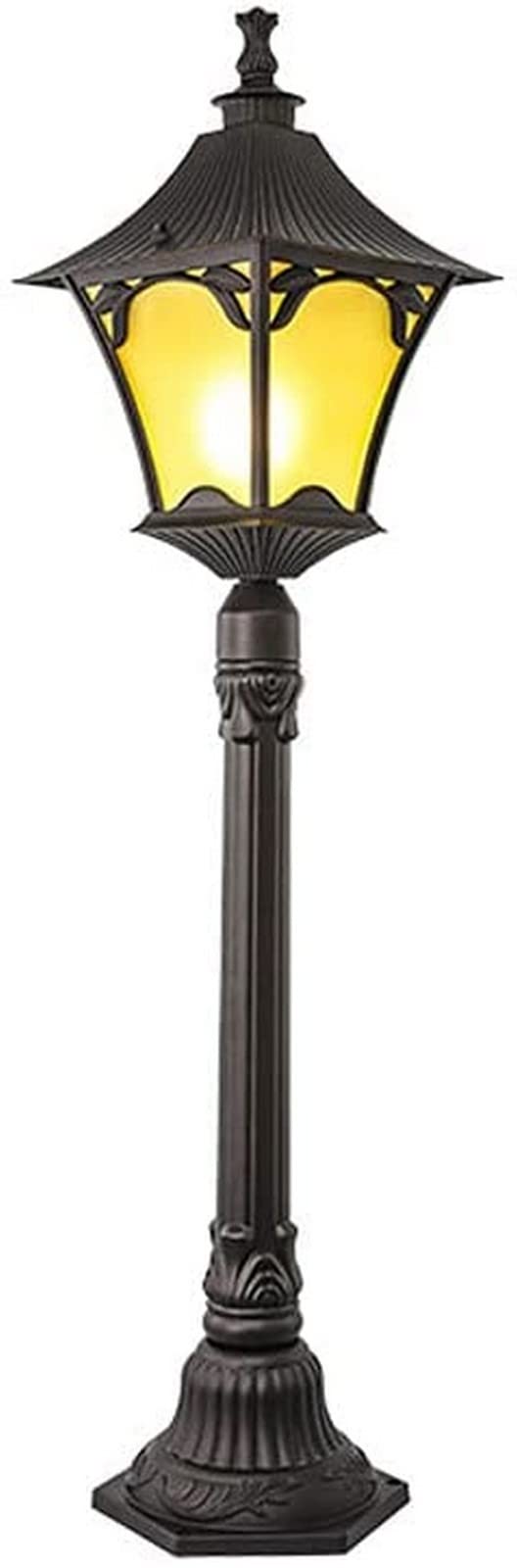 European Style Outdoor Post Light - Solar Powered Garden Lamp for Lawn, Landscape, Courtyard & Deck | Weatherproof Pillar Lighting for Pathways, Driveways & Promenades | Perfect for Backyard, Patio & Street Decor