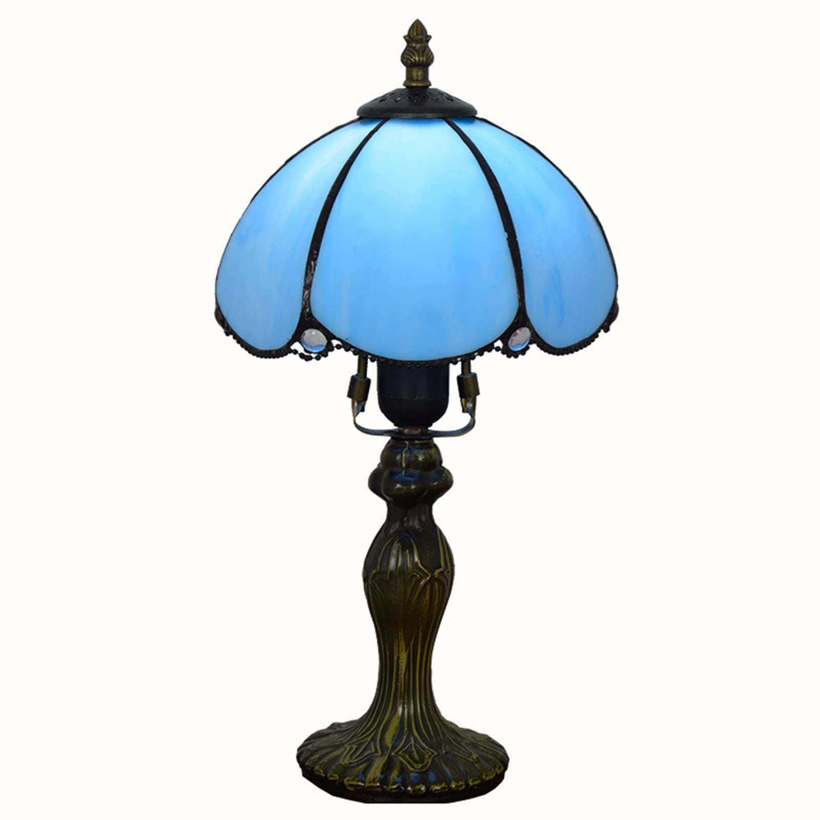 Tiffany Style Stained Glass Table Lamp - 15