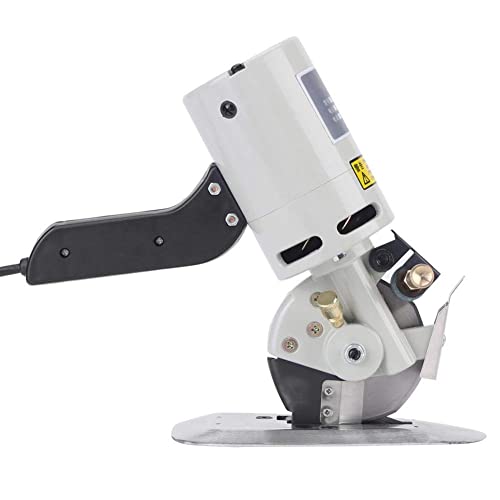 Electric Fabric Cutter - 90mm Alloy Steel Blade with Automatic Sharpening | Professional Cloth Cutting Machine & Scissors Tool [US Plug] | Perfect for Quilting, Sewing & DIY Craft Projects