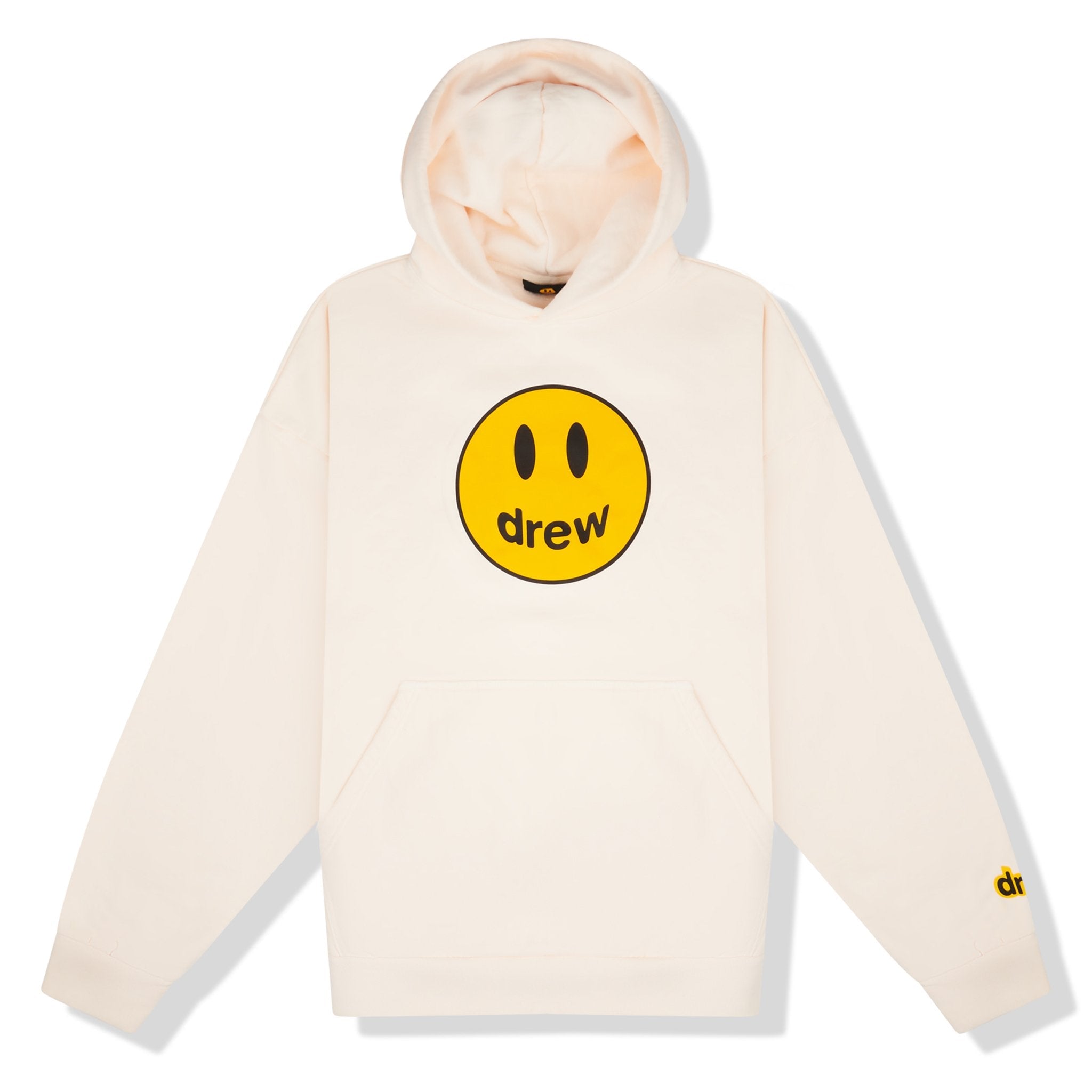 Drew House Mascot Hoodie Sweatshirt - Cream Color Unisex Pullover for Men & Women | Perfect for Casual Wear, Street Style & Loungewear