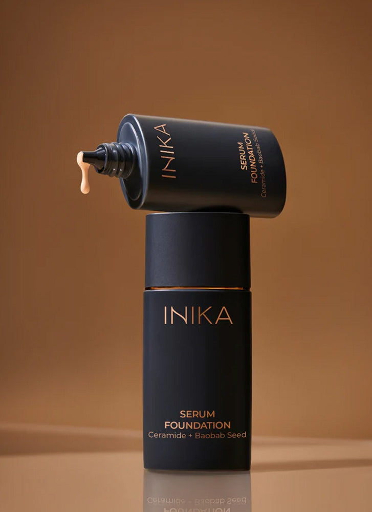 Inika Organic Serum Foundation - Vegan, Cruelty-Free Liquid Makeup for Flawless Coverage | Perfect for Daily Wear & Special Occasions