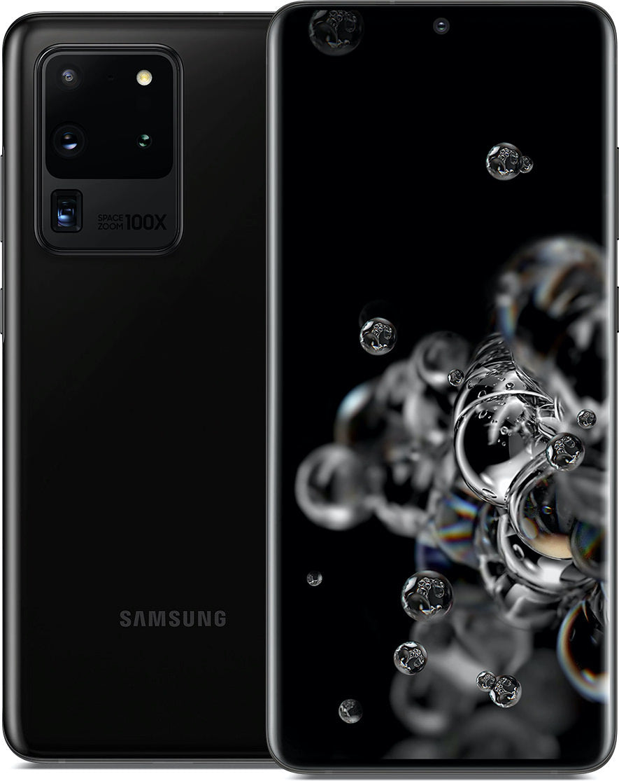 Samsung Galaxy S20 Ultra 5G 128GB Smartphone - Cosmic Black (T-Mobile Compatible) - Premium Android Phone for Gaming, Photography & Business Use