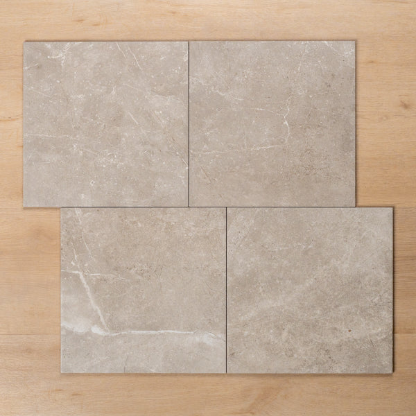 Avalon Grey Matte P3 Porcelain Tile 300x300mm (12x12 Inch) - Premium Ceramic Floor and Wall Tile for Bathroom, Kitchen, and Living Room